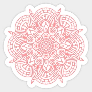 Mandala | Coral Pink No. 1 Sticker